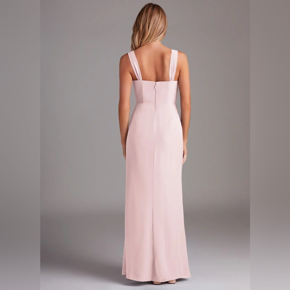 Azazie Blushing Pink Denise Dress - Picture 7 of 8